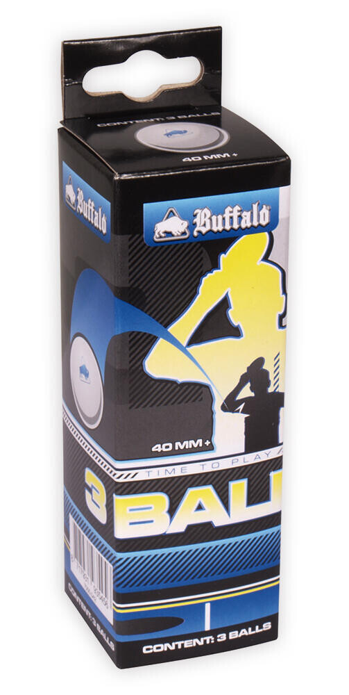 Мячи для настольного тенниса соревновательные 3* без целлулоида (3 шт.) BUFFALO, белый
Мячи для настольного тенниса соревновательные 3* без целлулоида (3 шт.) BUFFALO, белый