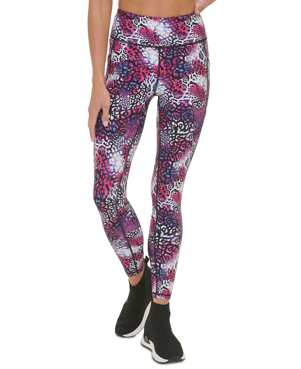 Леггинсы с высокой талией 7/8 и принтом DKNY, мульти
Леггинсы с высокой талией 7/8 и принтом DKNY, мульти