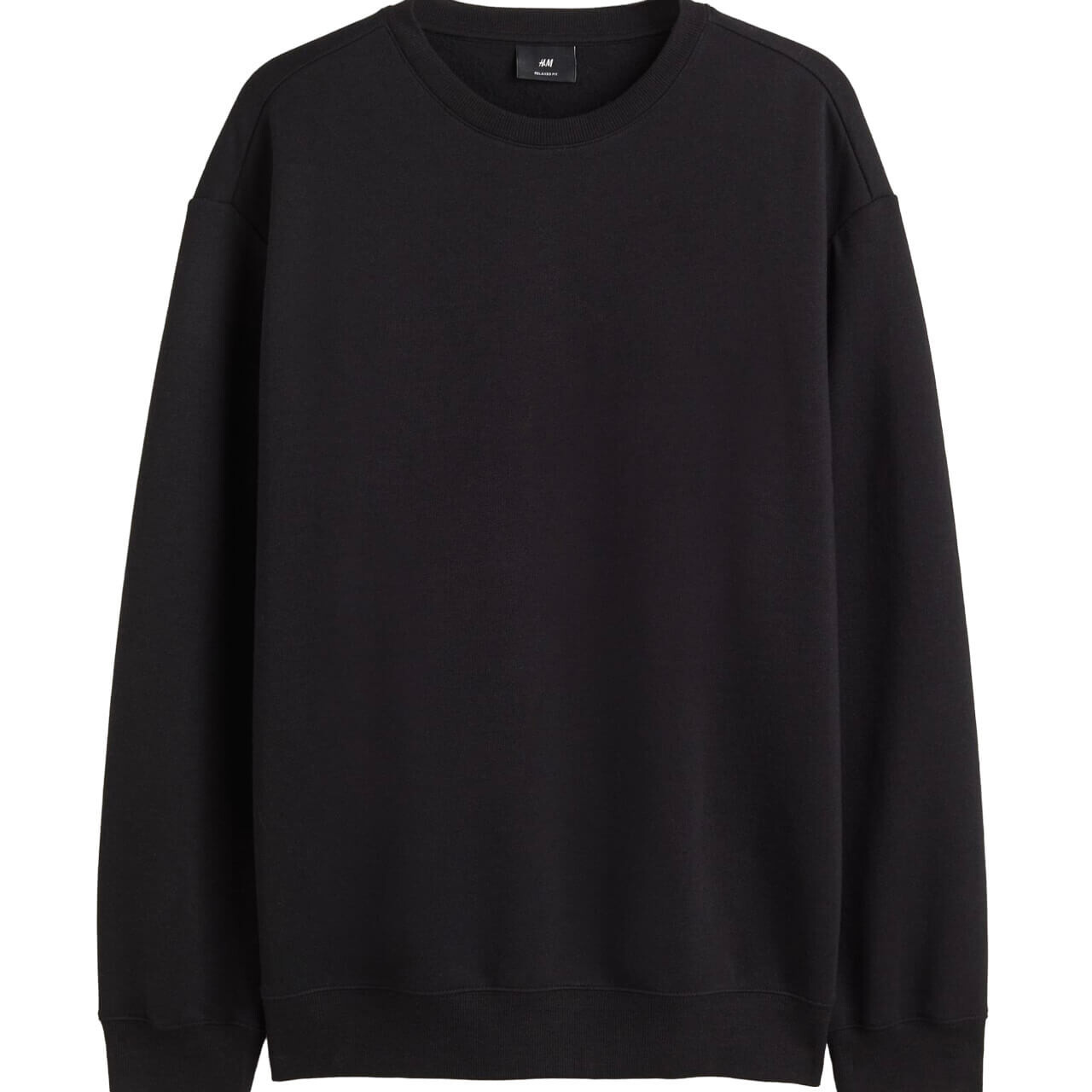 Свитшот H&M Relaxed Fit, черный
Свитшот H&M Relaxed Fit, черный