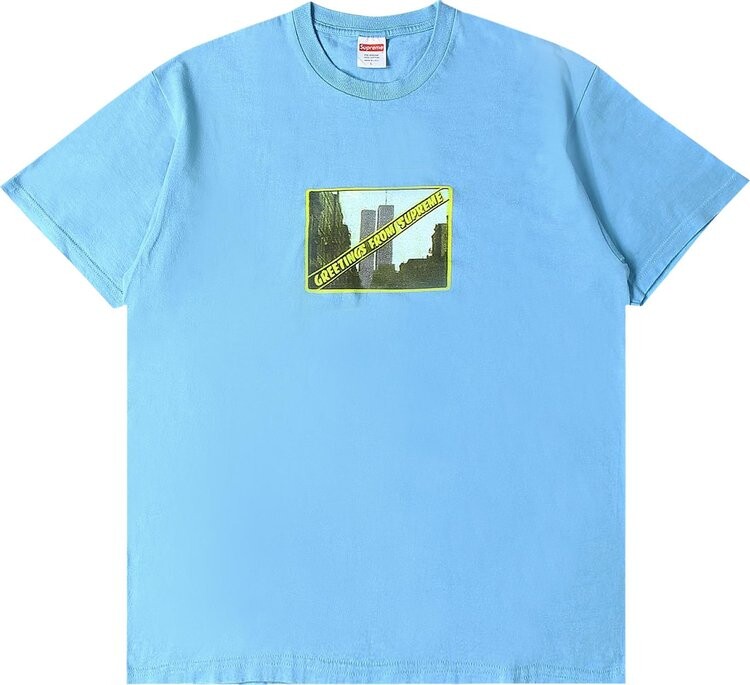 Футболка Supreme Greetings Tee 'Light Slate', синий
Футболка Supreme Greetings Tee 'Light Slate', синий