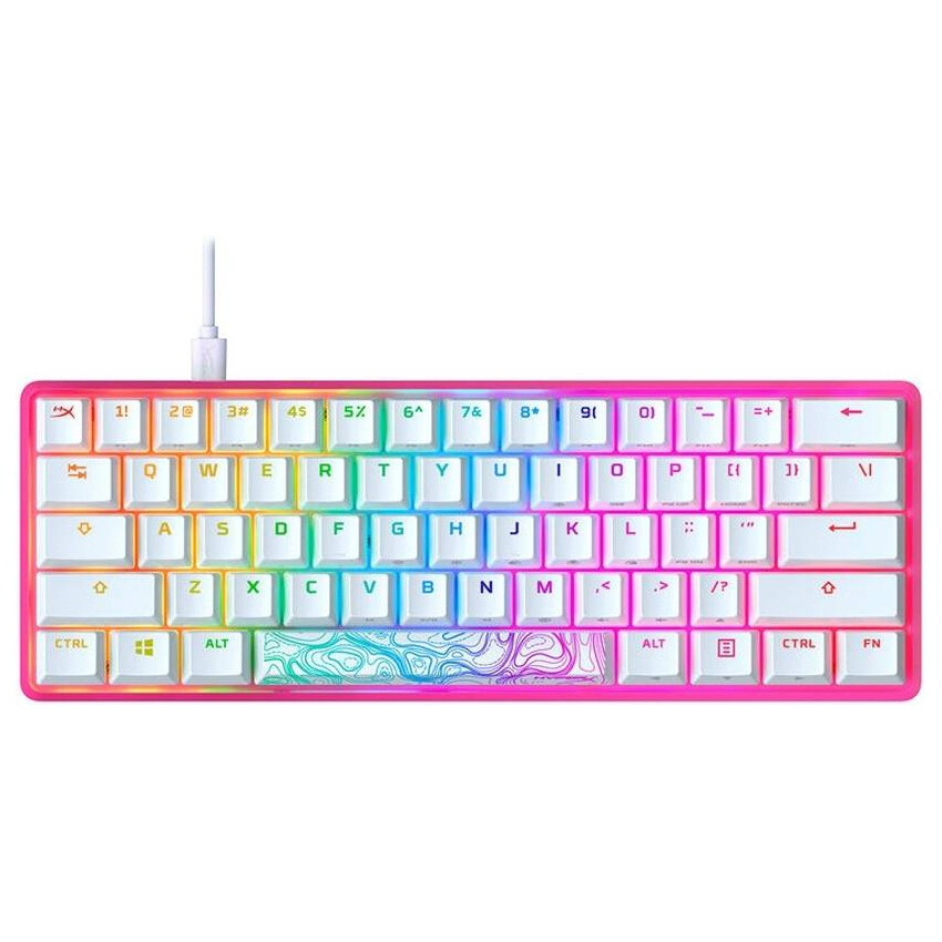 Клавиатура игровая механическая HyperX Alloy Origins 60 RGB, розовый, ангийская раскладка
Клавиатура игровая механическая HyperX Alloy Origins 60 RGB, розовый, ангийская раскладка