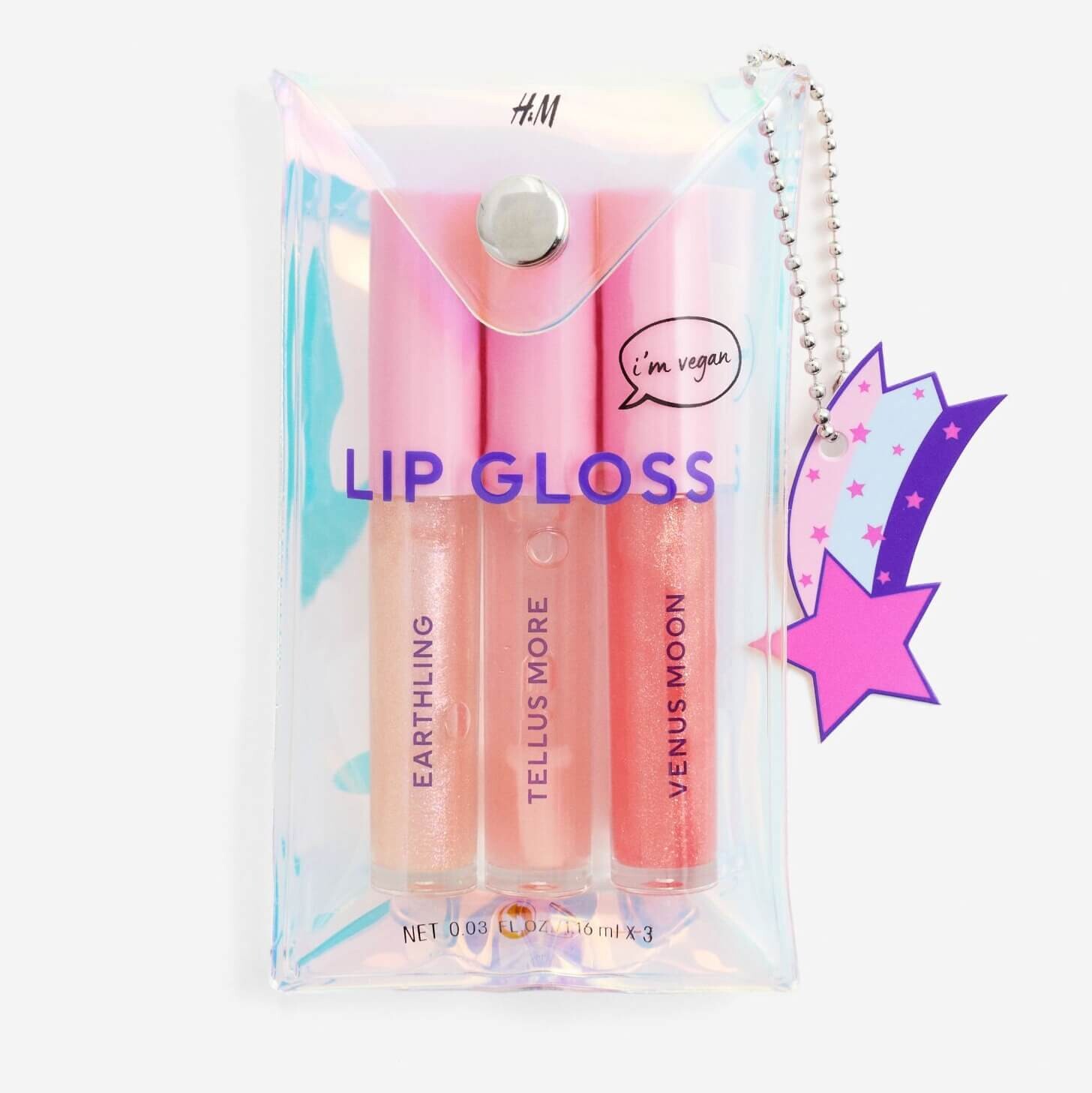 Набор мини-блесков для губ H&M, 3 штуки, оттенок Earthling
Набор мини-блесков для губ H&M, 3 штуки, оттенок Earthling