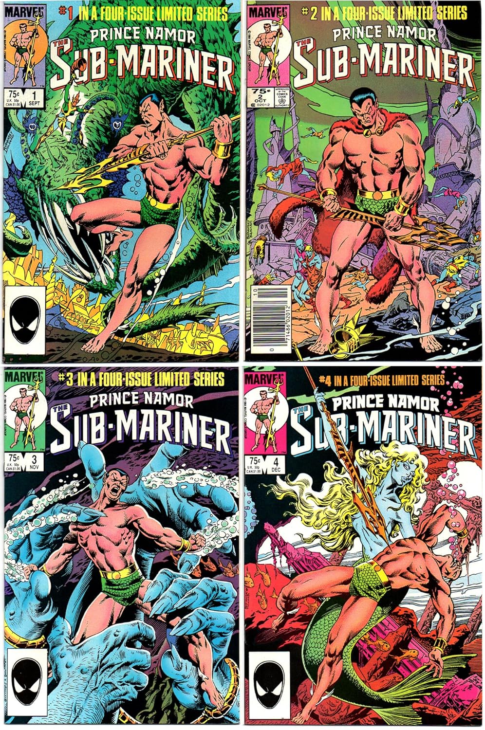 Prince Namor: Sub-Mariner #1-4 (Prince Namor: The Sub-Mariner #1-4 Limited Series) (Marvel)
Prince Namor: Sub-Mariner #1-4 (Prince Namor: The Sub-Mariner #1-4 Limited Series) (Marvel)