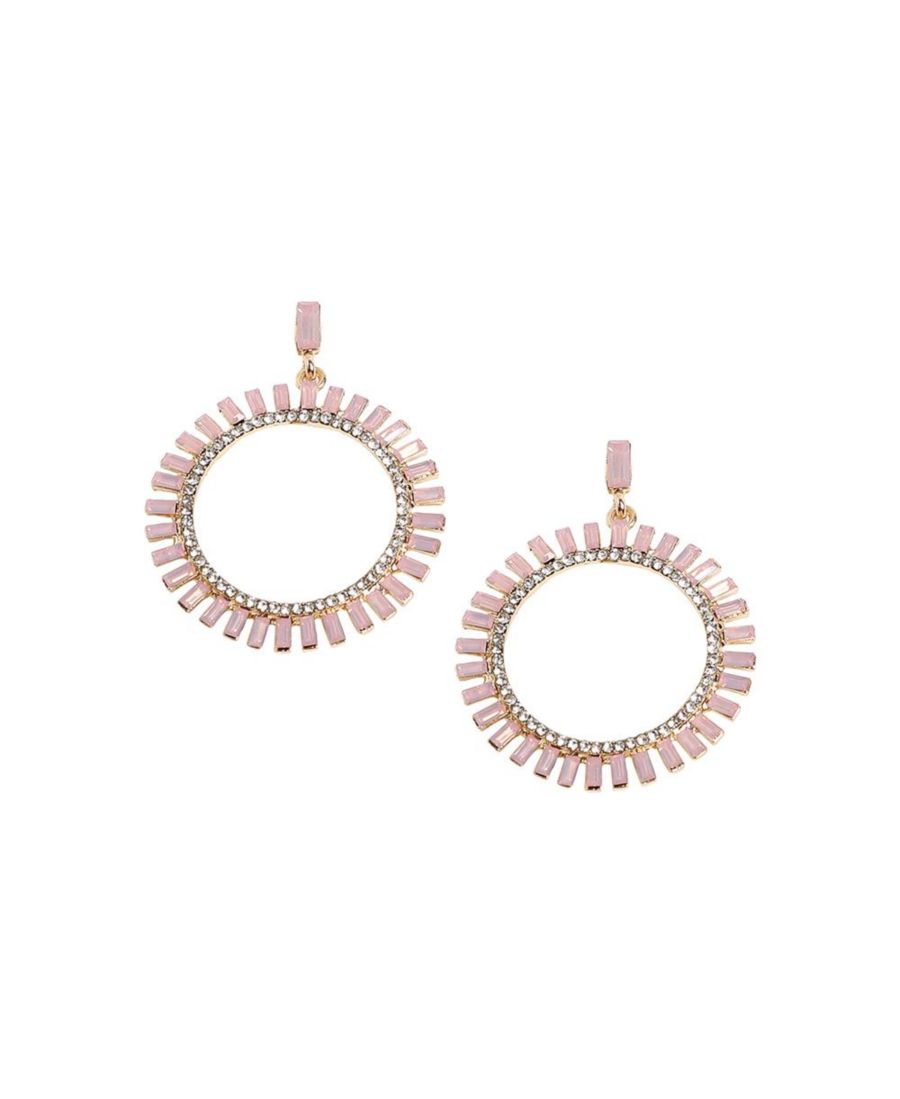 Круглые серьги-капли с кристаллами SOHI, Pink
Круглые серьги-капли с кристаллами SOHI, Pink