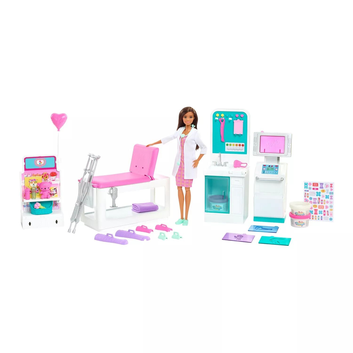 Набор модной куклы Barbie «Ты можешь быть кем угодно» для клиники быстрого ухода и аксессуаров Barbie
Набор модной куклы Barbie «Ты можешь быть кем угодно» для клиники быстрого ухода и аксессуаров Barbie