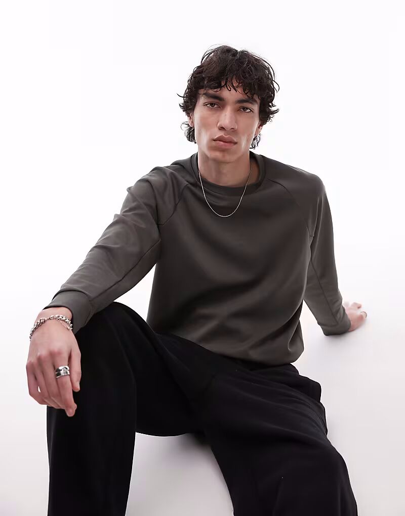 Дышащая толстовка Mango Performance темно-зеленого цвета 
Дышащая толстовка Mango Performance темно-зеленого цвета