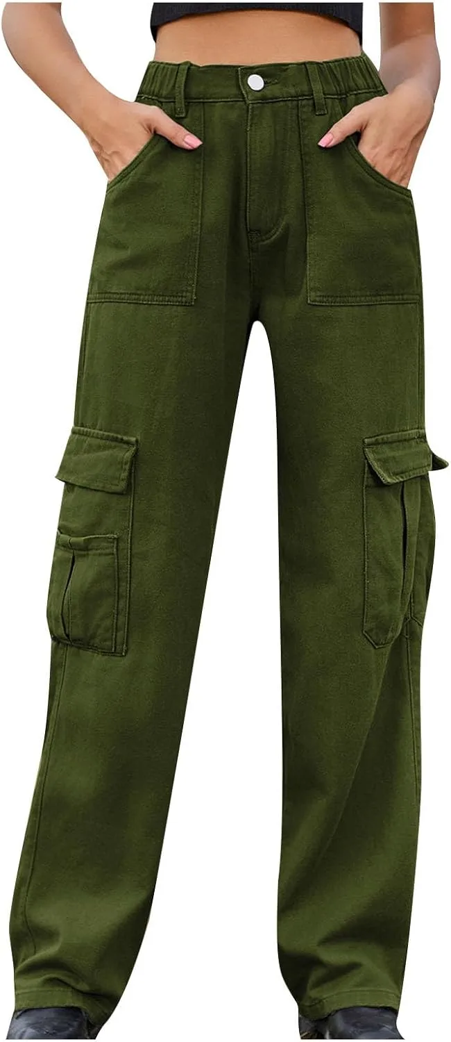 Женские карго джинсы с 6 карманами, широкие, oversize, high waisted
Женские карго джинсы с 6 карманами, широкие, oversize, high waisted