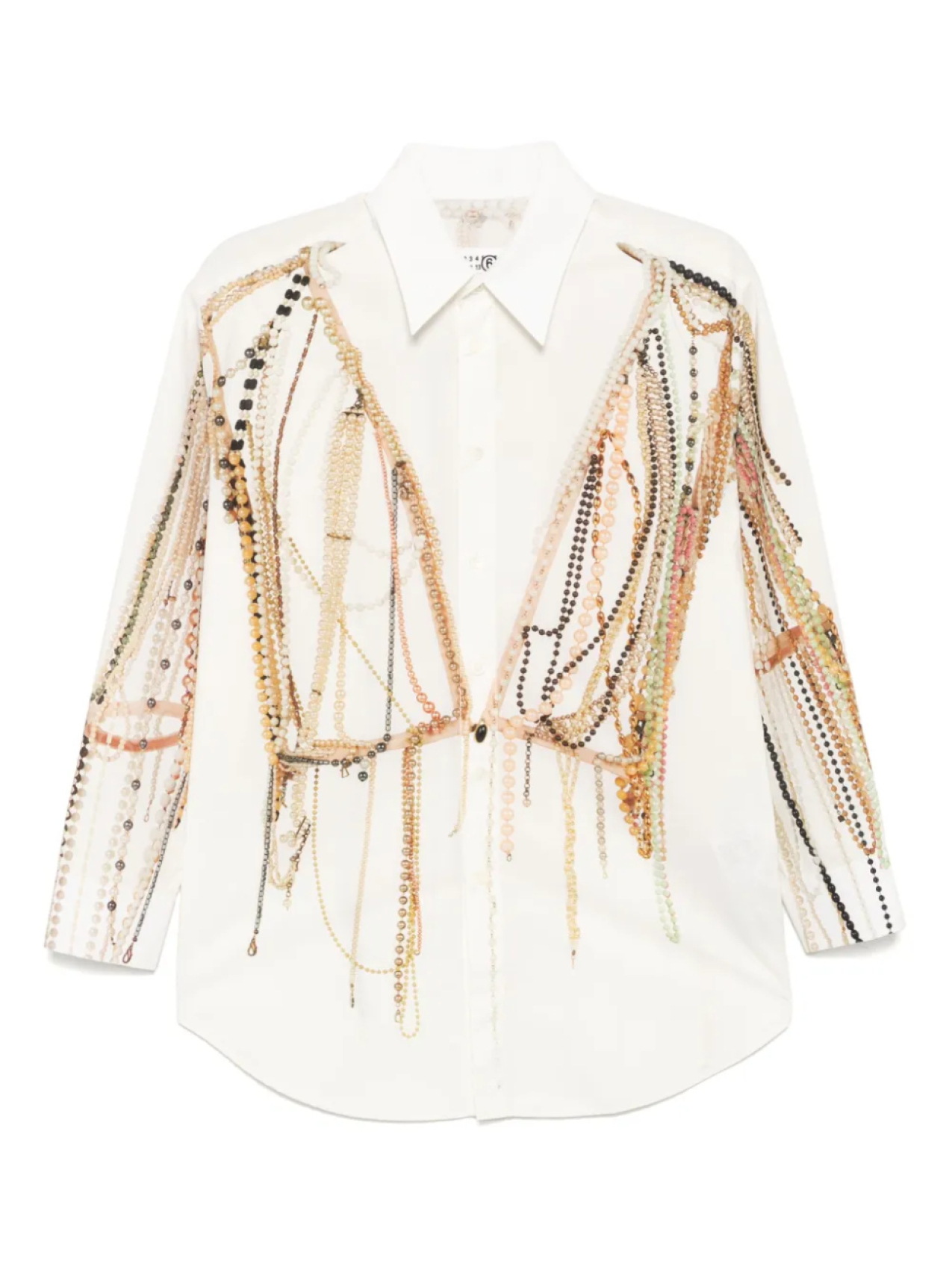 Рубашка с длинными рукавами MM6 Maison Margiela, белый
Рубашка с длинными рукавами MM6 Maison Margiela, белый