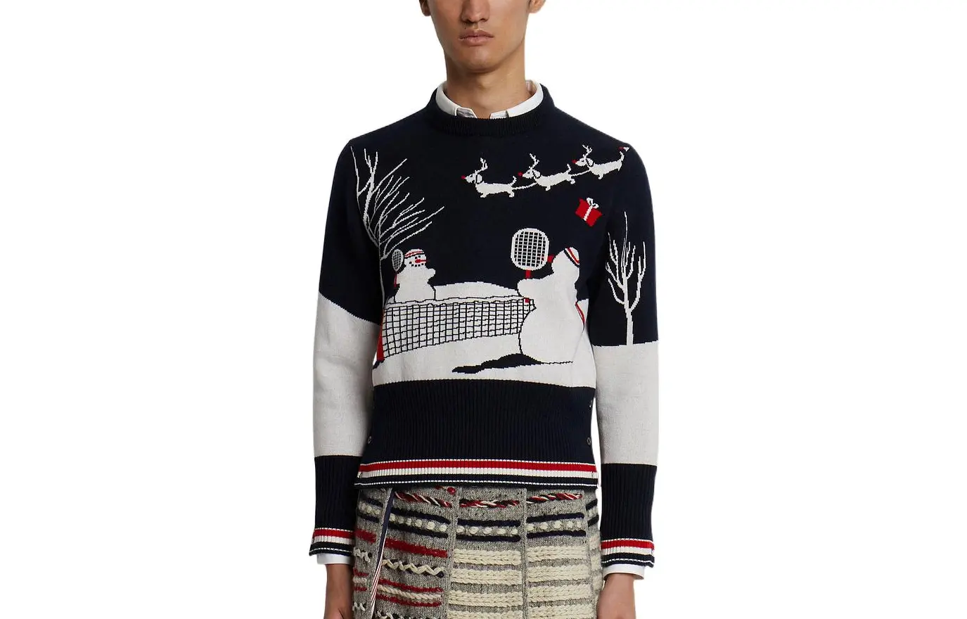 THOM BROWNE FW22 Кашемировый свитер мужской Black
THOM BROWNE FW22 Кашемировый свитер мужской Black