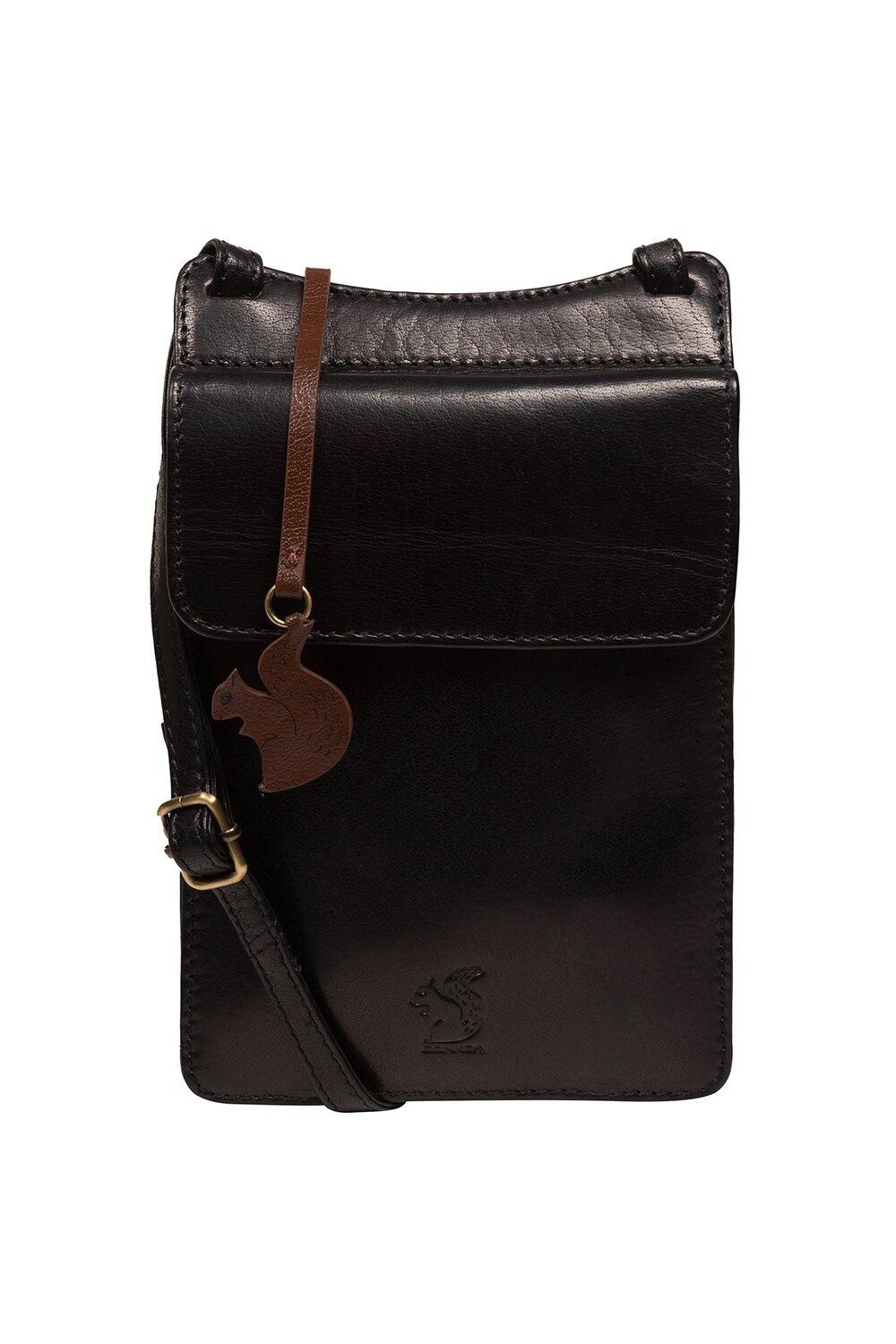 Кожаная сумка через плечо для телефона Milly Conkca London, черный 
Кожаная сумка через плечо для телефона Milly Conkca London, черный