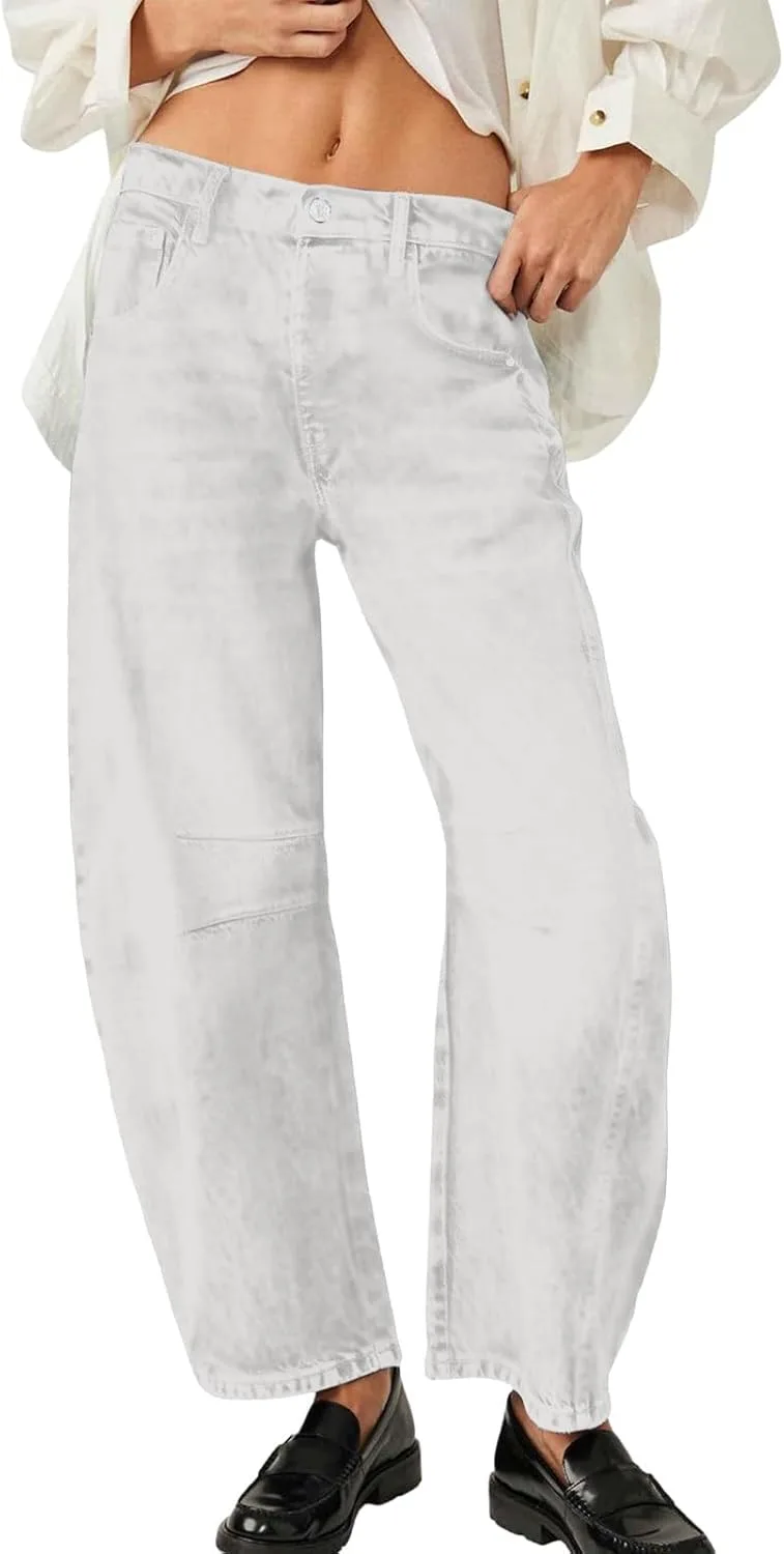 Плюс сайз женские бочкообразные джинсы с высокой посадкой
Плюс сайз женские бочкообразные джинсы с высокой посадкой