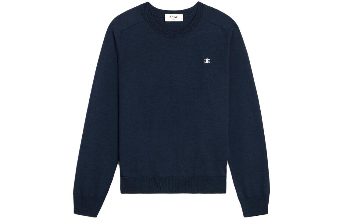 Свитер мужской темно-синий Celine, синий 
Свитер мужской темно-синий Celine, синий
