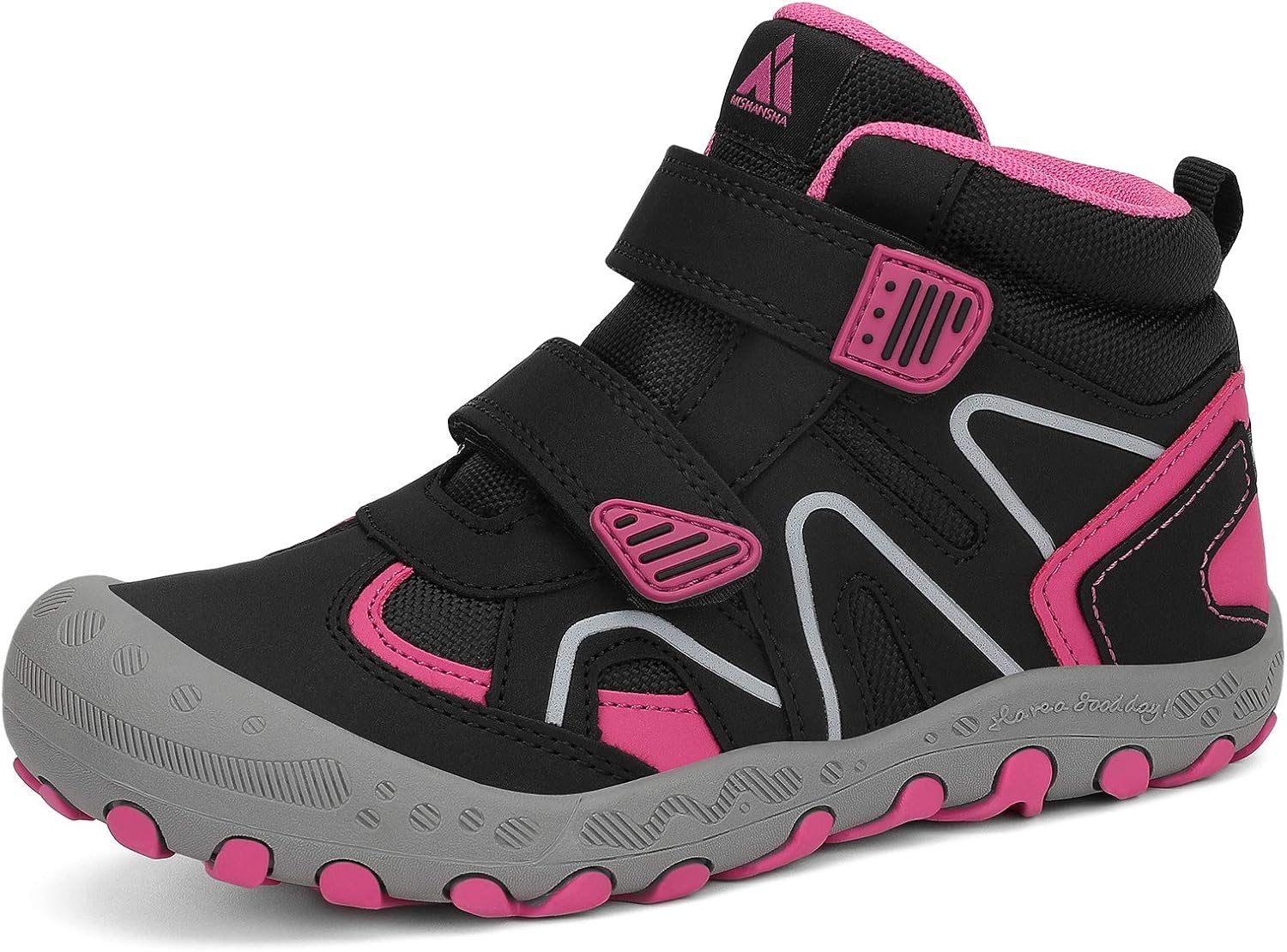 Детские водонепроницаемые походные ботинки Mishansha, мальчики и девочки, противоударные, противоскользящие, спортивные обувь для активного отдыха и походов, Black/Rose
Детские водонепроницаемые походные ботинки Mishansha, мальчики и девочки, противоударные, противоскользящие, спортивные обувь для активного отдыха и походов, Black/Rose