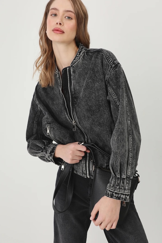 Куртка-бомбер джинсовая Medicine, черный 
Куртка-бомбер джинсовая Medicine, черный