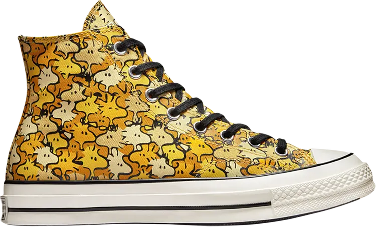 Кроссовки Converse Peanuts x Chuck 70 High Woodstock Camo, желтый 
Кроссовки Converse Peanuts x Chuck 70 High Woodstock Camo, желтый