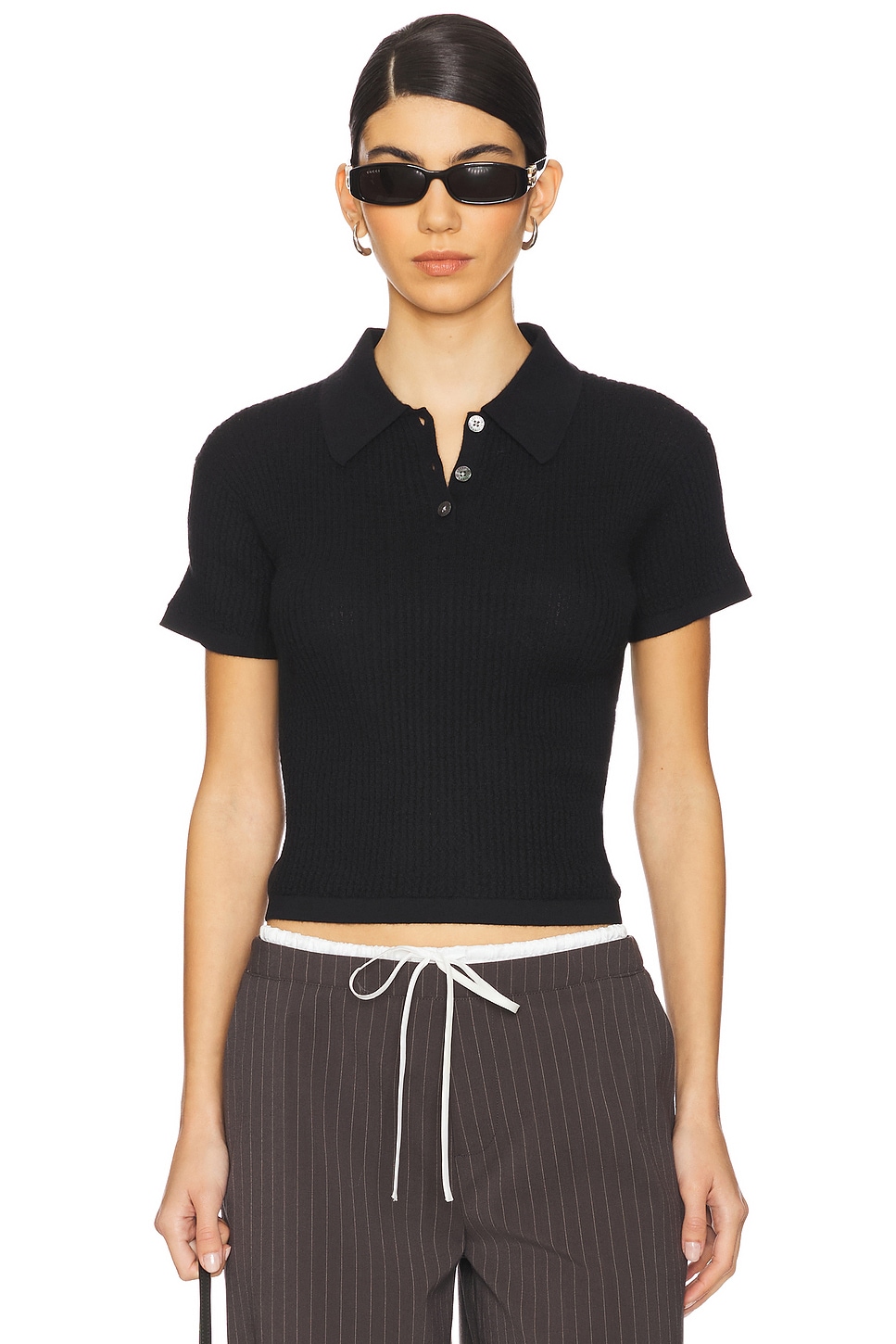 Уменьшенный поло топ Guest In Residence, black
Уменьшенный поло топ Guest In Residence, black