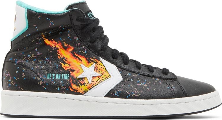 Кроссовки Converse NBA Jam x Pro Leather High Hes On Fire!, черный 
Кроссовки Converse NBA Jam x Pro Leather High Hes On Fire!, черный