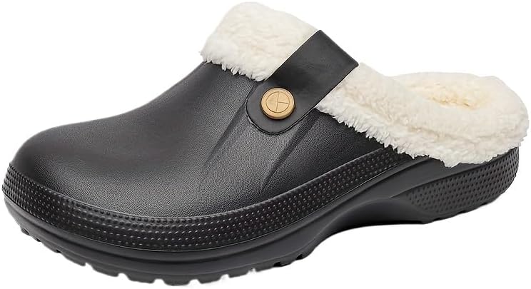 Уютные тапочки FmShi больших размеров, противоскользящие, без шнурков, для дома, зимняя обувь для мужчин, сабо с пушистой подкладкой для любителей, белый/черный
Уютные тапочки FmShi больших размеров, противоскользящие, без шнурков, для дома, зимняя обувь для мужчин, сабо с пушистой подкладкой для любителей, белый/черный