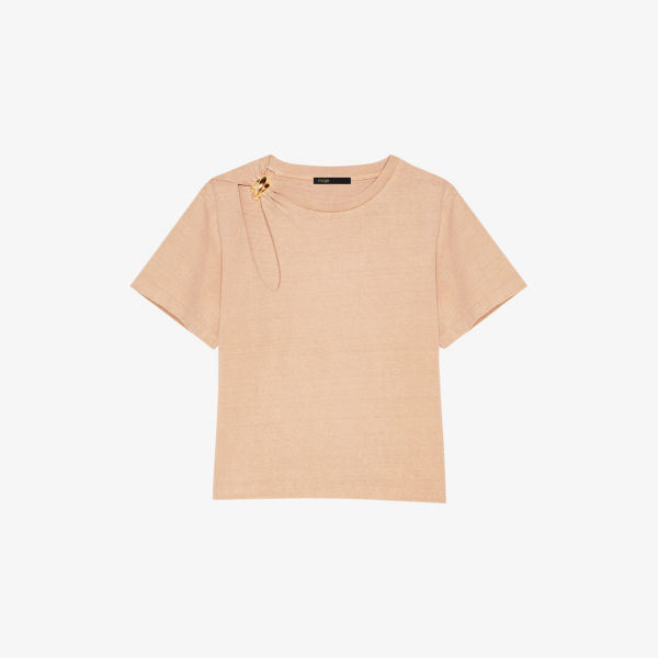 Топ короткий Maje с украшениями из камней, бежевый
Топ короткий Maje с украшениями из камней, бежевый