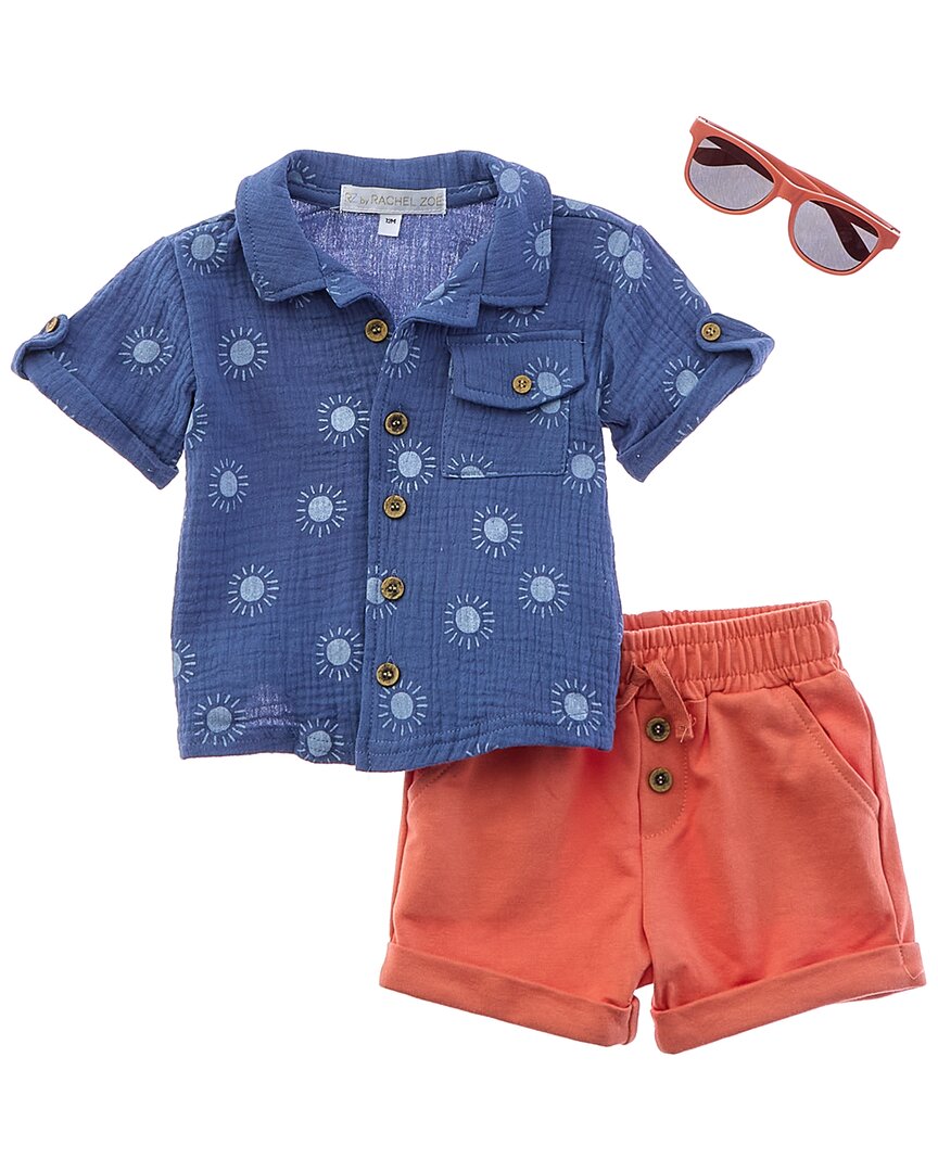 Рэйчел Зои 3-предметный комплект шорт из шамбрэ и холста Rachel Zoe, синий
Рэйчел Зои 3-предметный комплект шорт из шамбрэ и холста Rachel Zoe, синий