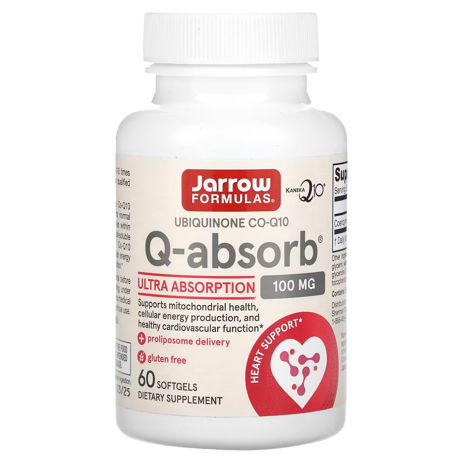 Убихинон CO-Q10 Jarrow Formulas Q-Absorb 100 мг, 60 мягких таблеток
Убихинон CO-Q10 Jarrow Formulas Q-Absorb 100 мг, 60 мягких таблеток