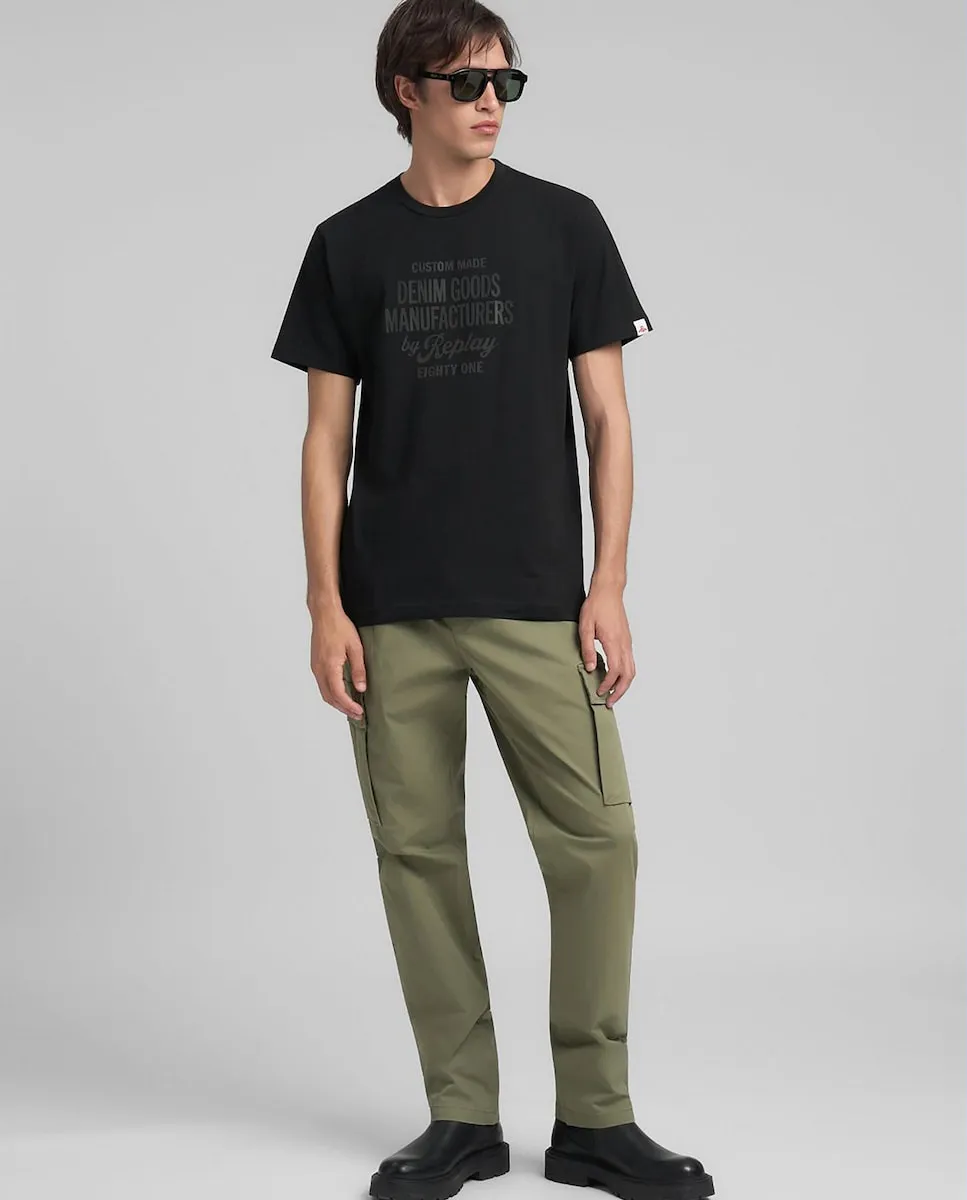Мужские брюки карго с эластичным поясом Replay, хаки
Мужские брюки карго с эластичным поясом Replay, хаки