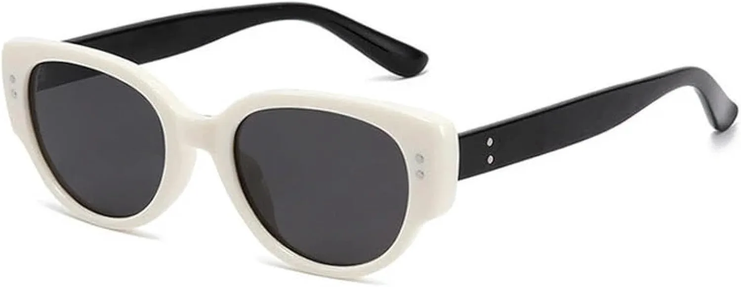 Роскошные винтажные овальные солнцезащитные очки с заклепками для женщин и мужчин, для активного отдыха, защита от УФ-излучения UV400 TOIPASTN, Beige Gray
Роскошные винтажные овальные солнцезащитные очки с заклепками для женщин и мужчин, для активного отдыха, защита от УФ-излучения UV400 TOIPASTN, Beige Gray