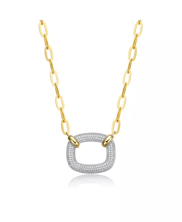 Квадратное ожерелье с подвеской из 14-каратного желтого золота с прозрачным кубическим цирконием Rachel Glauber, gold
Квадратное ожерелье с подвеской из 14-каратного желтого золота с прозрачным кубическим цирконием Rachel Glauber, gold