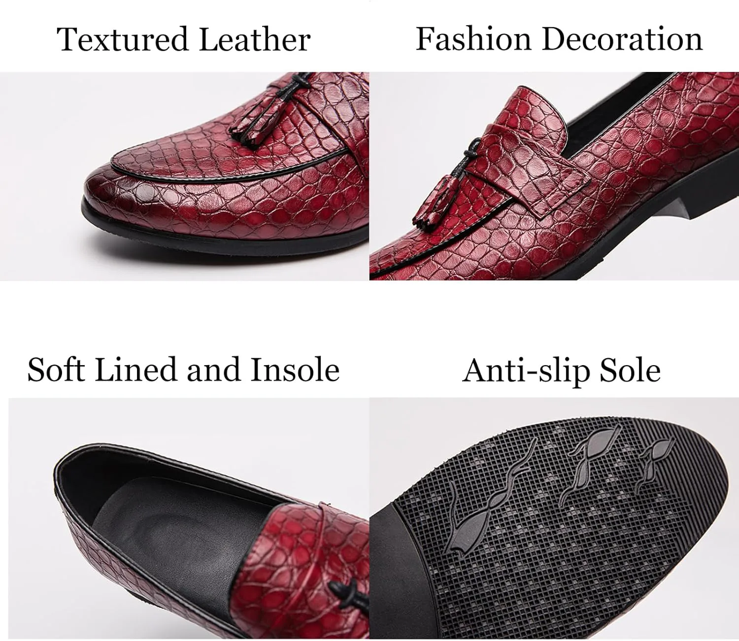 Мужские лоферы Zeberfi с узором, кожаные, без шнурков, с кисточками, модные, с заостренным носком, низкие, противоскользящие, роскошные, деловые, формальные туфли, коричневый
Мужские лоферы Zeberfi с узором, кожаные, без шнурков, с кисточками, модные, с заостренным носком, низкие, противоскользящие, роскошные, деловые, формальные туфли, коричневый