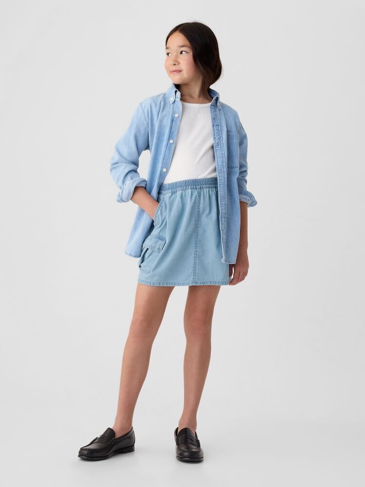 Детская джинсовая юбка карго Gap, синий
Детская джинсовая юбка карго Gap, синий