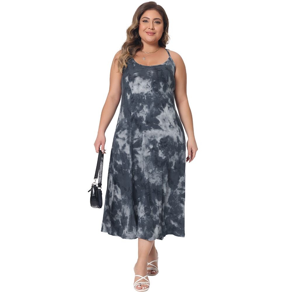 Платье больших размеров для женщин с круглым вырезом и бретельками на бретельках, платья миди на бретельках 2023 Agnes Orinda, серый
Платье больших размеров для женщин с круглым вырезом и бретельками на бретельках, платья миди на бретельках 2023 Agnes Orinda, серый