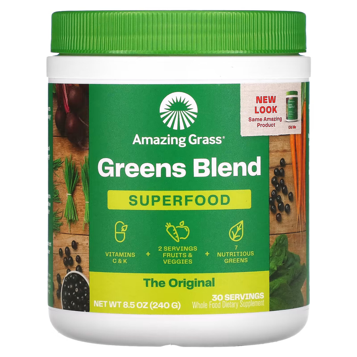 Amazing Grass, Green Superfood, The Original, 240 г (8,5 унции)
Amazing Grass, Green Superfood, The Original, 240 г (8,5 унции)