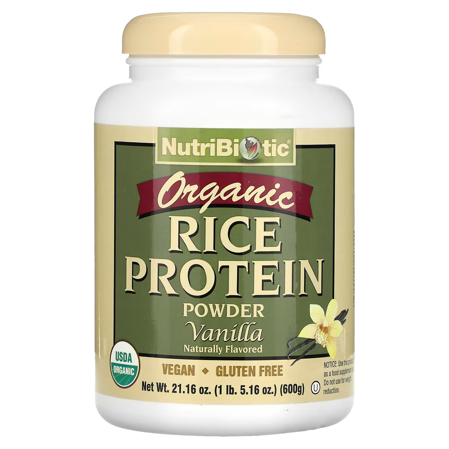 NutriBiotic, Сырой натуральный рисовый белок с ванилью, 600 г (1,3 фунта)
NutriBiotic, Сырой натуральный рисовый белок с ванилью, 600 г (1,3 фунта)