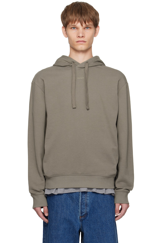 Hugo Худи свободного кроя из хлопковой махровой ткани бежевого цвета
Hugo Худи свободного кроя из хлопковой махровой ткани бежевого цвета