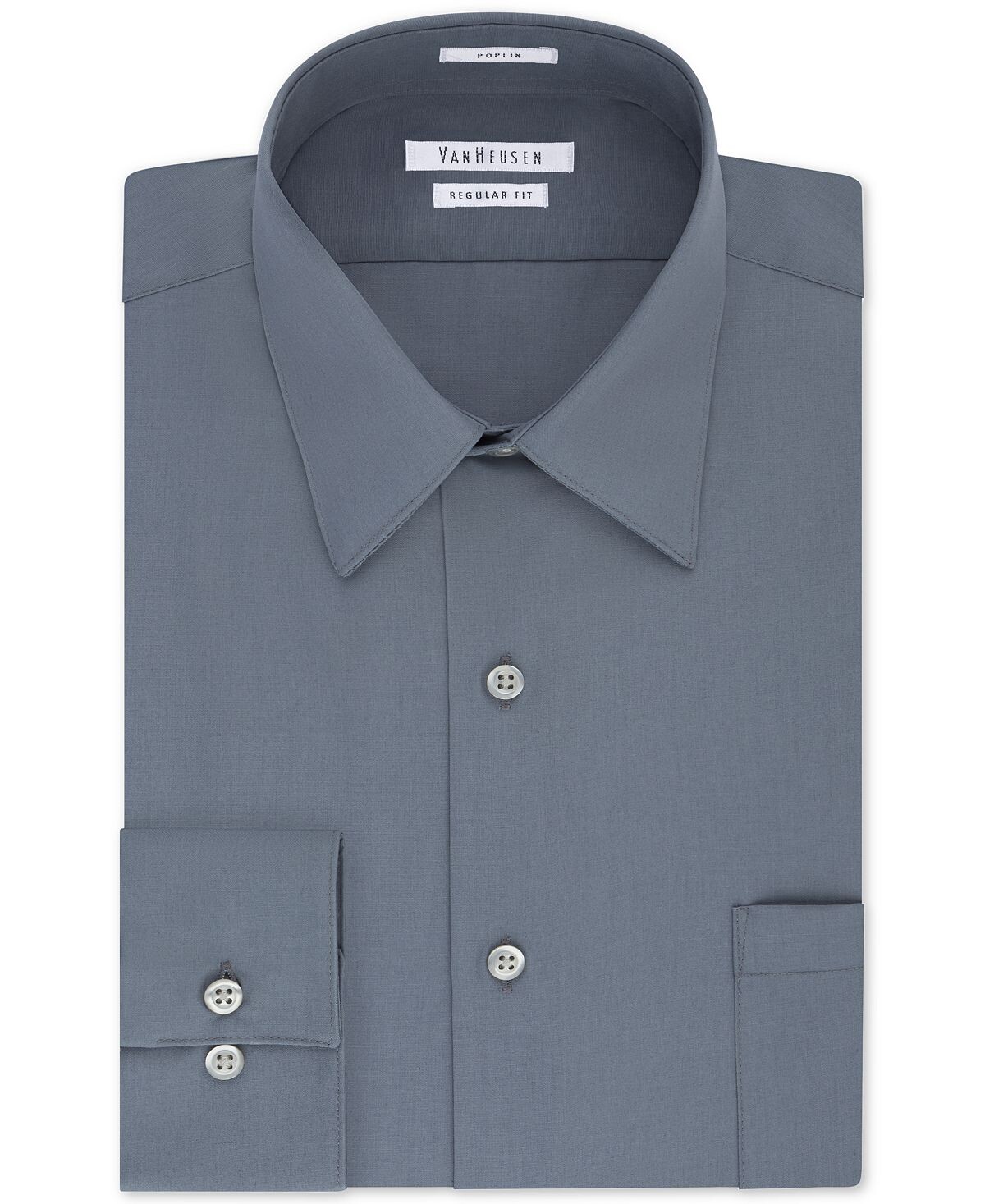 Мужская рубашка классического кроя из поплина с заостренным воротником Van Heusen, серый
Мужская рубашка классического кроя из поплина с заостренным воротником Van Heusen, серый