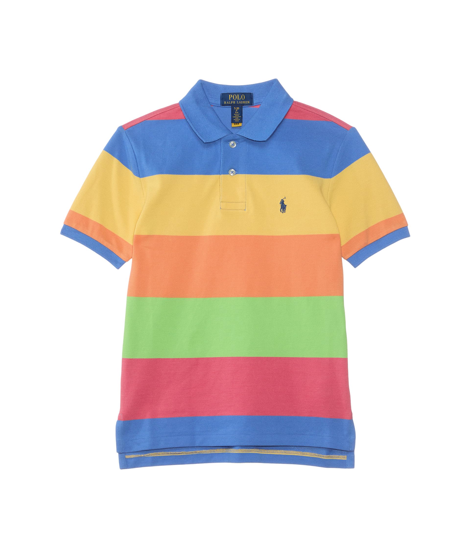 Поло Polo Ralph Lauren Kids Striped Cotton Mesh Polo Shirt, цвет Blue Flower Multi/C7998
Поло Polo Ralph Lauren Kids Striped Cotton Mesh Polo Shirt, цвет Blue Flower Multi/C7998