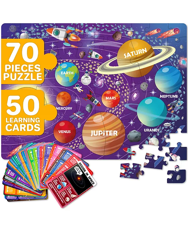 70 пазлов для детей 4-6 лет — более 400 фактов на 50 карточках Quokka, space
70 пазлов для детей 4-6 лет — более 400 фактов на 50 карточках Quokka, space