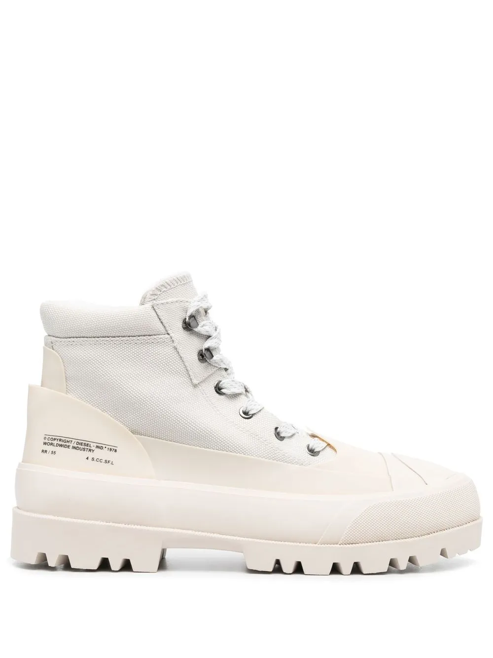 Ботинки D-Hiko X на шнуровке DIESEL, нейтральный 
Ботинки D-Hiko X на шнуровке DIESEL, нейтральный