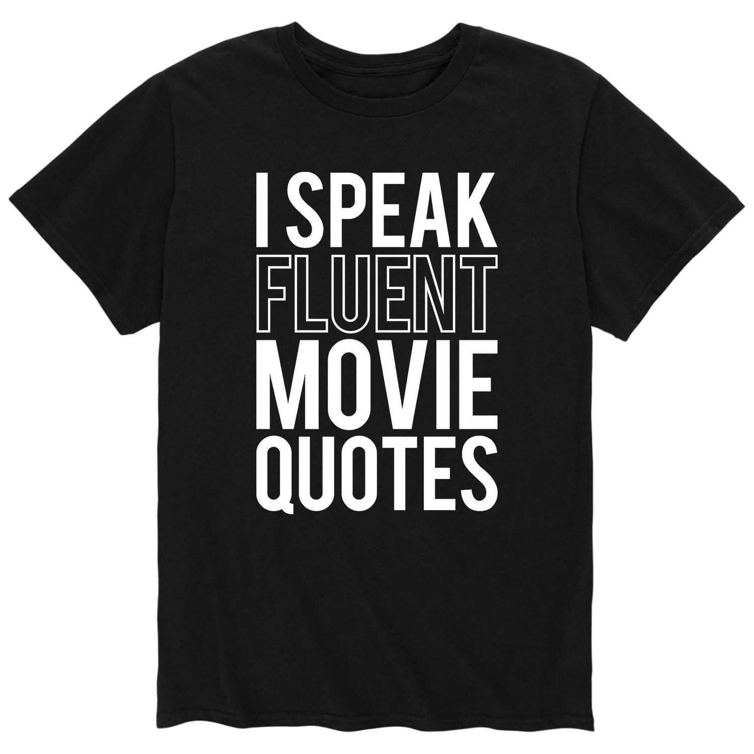 Мужская футболка с цитатами из фильмов Speak Fluent Licensed Character
Мужская футболка с цитатами из фильмов Speak Fluent Licensed Character