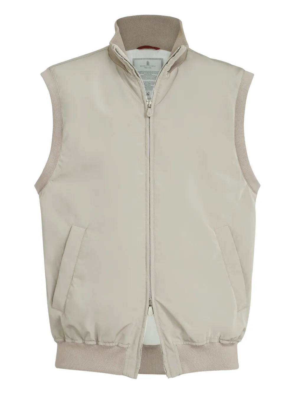Дутый жилет Brunello Cucinelli, бежевый
Дутый жилет Brunello Cucinelli, бежевый