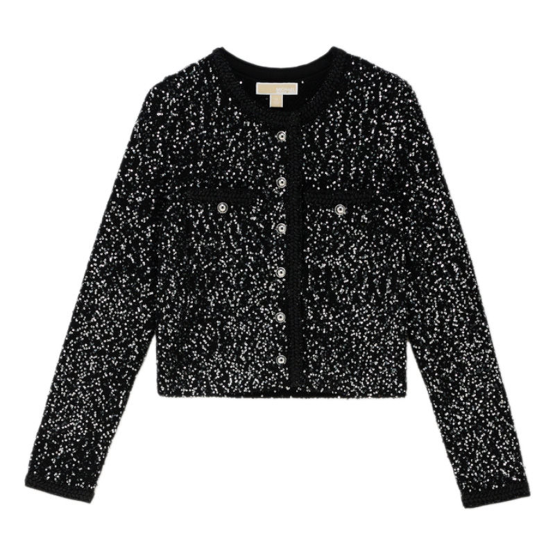 Металлизированный стрейч-жакет с пайетками MICHAEL KORS, черный
Металлизированный стрейч-жакет с пайетками MICHAEL KORS, черный