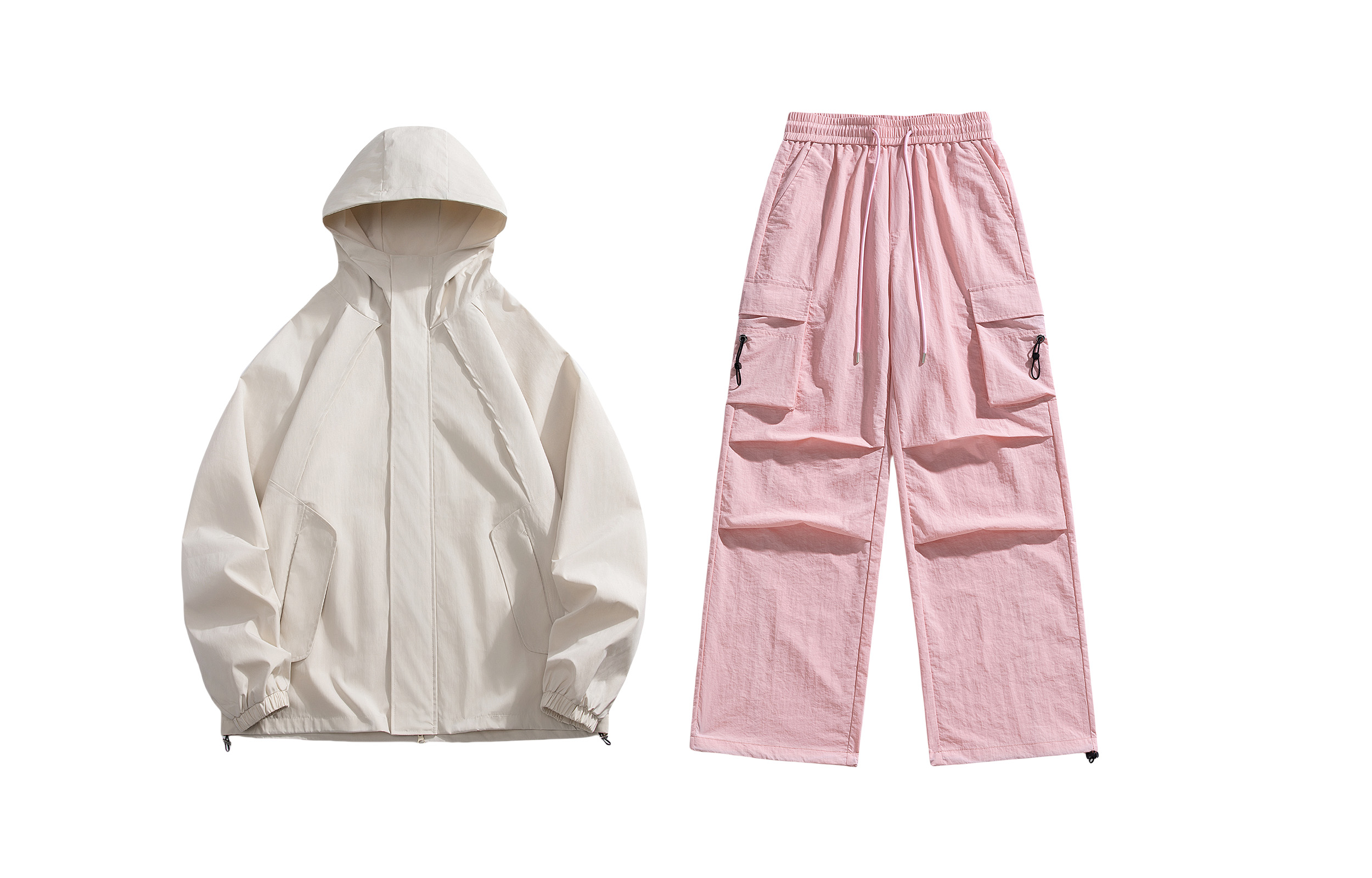 Повседневный худи Unisex Casual X1617, экрю windbreaker jacket+розовый cargo pants
Повседневный худи Unisex Casual X1617, экрю windbreaker jacket+розовый cargo pants