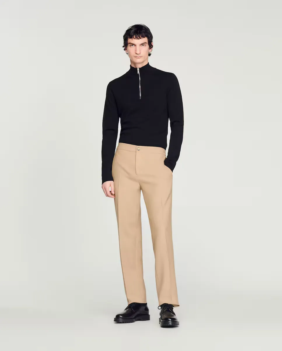 Антрацитовые трикотажные мужские брюки Sandro, бежевый
Антрацитовые трикотажные мужские брюки Sandro, бежевый