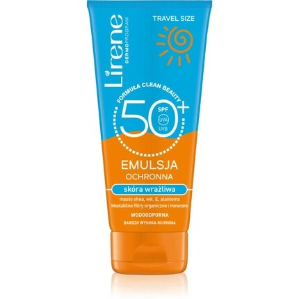 Lirene Защитная эмульсия для чувствительной кожи SPF 50 90мл 
Lirene Защитная эмульсия для чувствительной кожи SPF 50 90мл