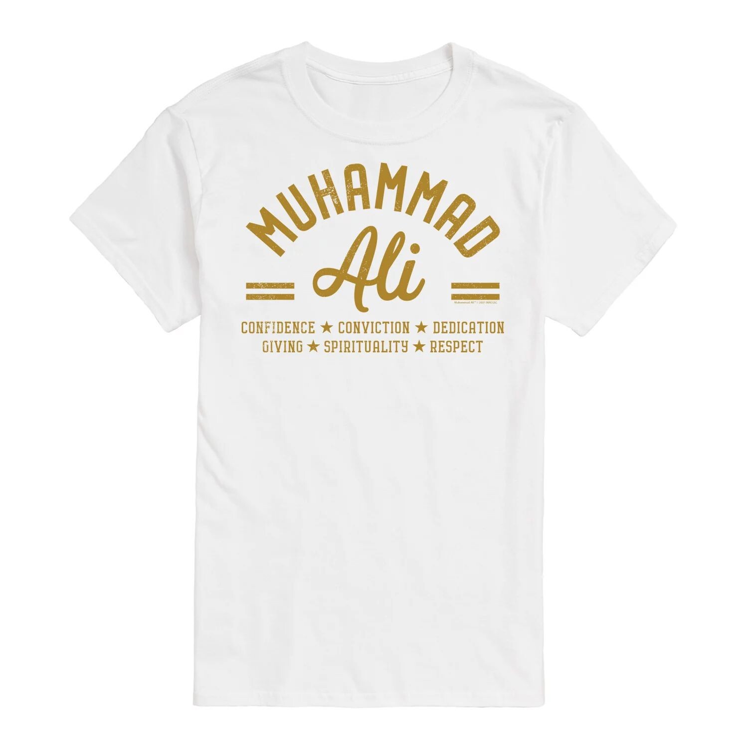 Футболка Big & Tall с принципами Мохаммеда Али License, белый
Футболка Big & Tall с принципами Мохаммеда Али License, белый