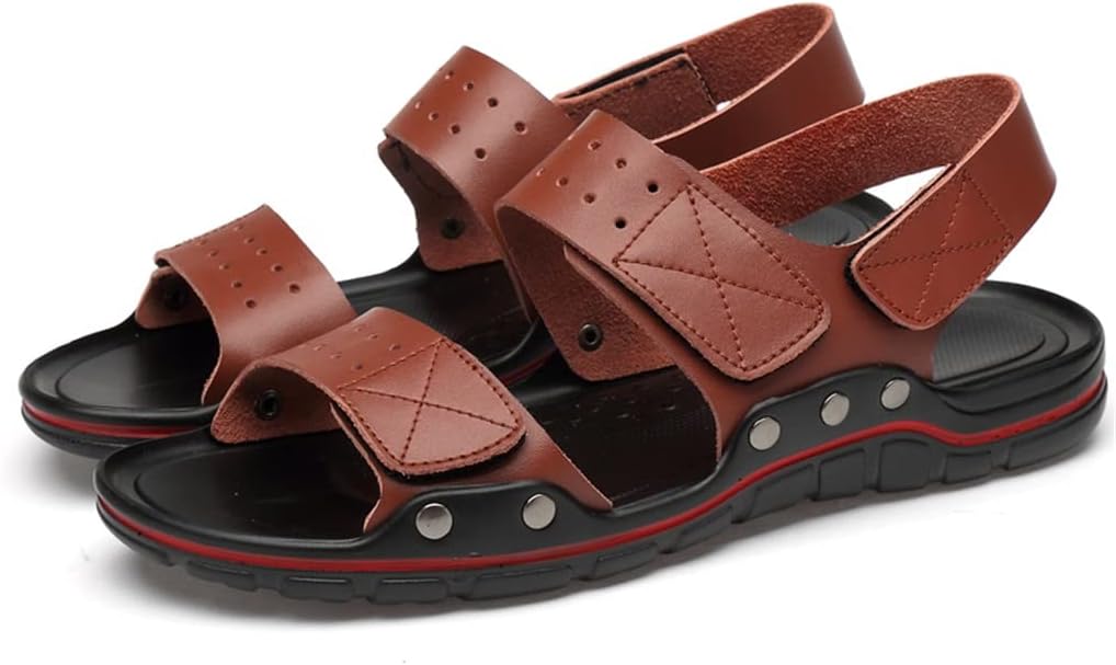 Мужские кожаные сандалии для летнего пляжа, мужские сандалии на мягкой подошве, удобные уличные кроссовки (Цвет: белый с пятиконечной звездой, Размер: 10) Hikjo
Мужские кожаные сандалии для летнего пляжа, мужские сандалии на мягкой подошве, удобные уличные кроссовки (Цвет: белый с пятиконечной звездой, Размер: 10) Hikjo