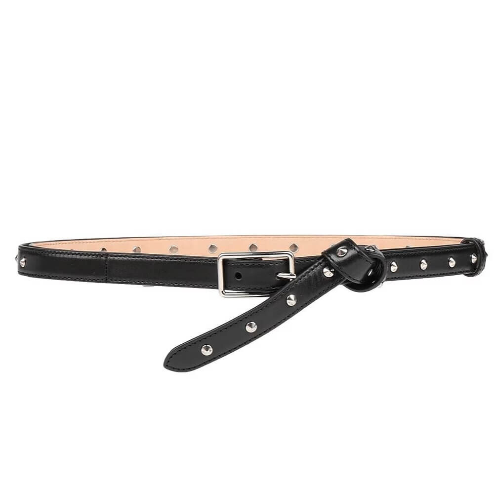 Ремень Alexander McQueen Long Studded, черный 
Ремень Alexander McQueen Long Studded, черный