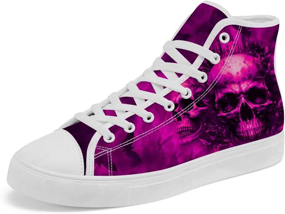 Кеды на высокой подошве с черепом из холщовой ткани, готические с бабочкой, на шнуровке, повседневная обувь для женщин и мужчин Chebing, розовый
Кеды на высокой подошве с черепом из холщовой ткани, готические с бабочкой, на шнуровке, повседневная обувь для женщин и мужчин Chebing, розовый