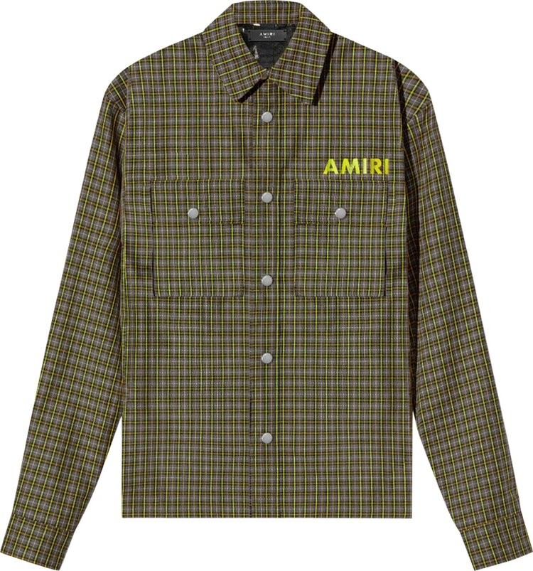 Рубашка Amiri Logo Overshirt 'Sage', зеленый
Рубашка Amiri Logo Overshirt 'Sage', зеленый