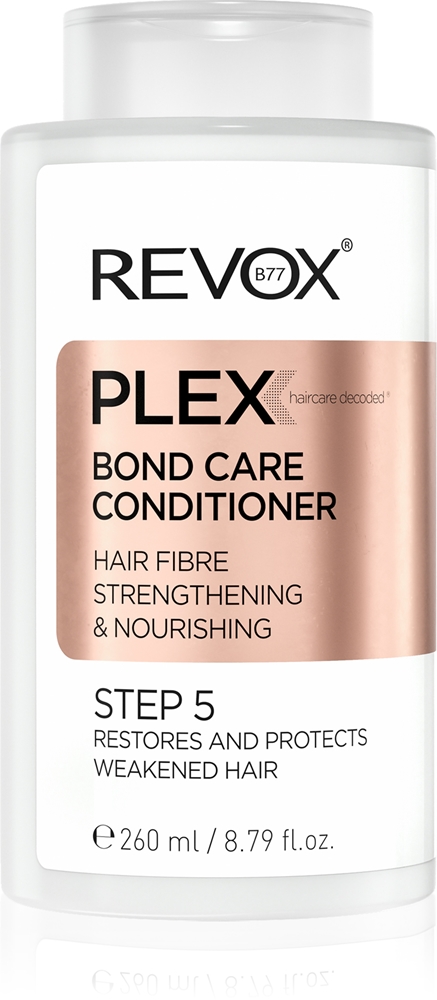 Кондиционер Plex Bond Care. Шаг 5. Питательный кондиционер для укрепления волос. Revox B77, 260 мл
Кондиционер Plex Bond Care. Шаг 5. Питательный кондиционер для укрепления волос. Revox B77, 260 мл